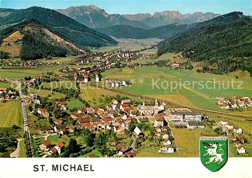 AK / Ansichtskarte St_Michael_Obersteiermark Fliegeraufnahme St_Michael_Obersteiermark