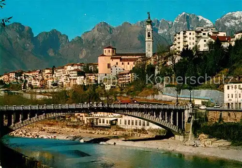AK / Ansichtskarte Belluno Ponte della Vittoria sul fiume Piave Belluno