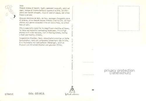 AK / Ansichtskarte Sila_Calabria Landschaftspanorama 