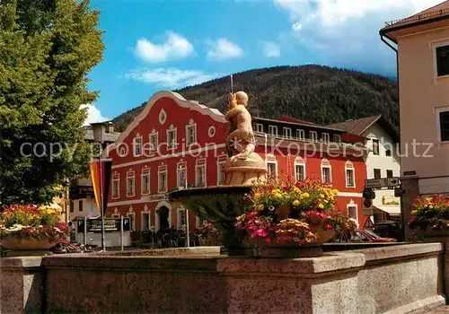 AK / Ansichtskarte Mittersill_Oberpinzgau Ortsmitte Brunnen Hotel Gasthof Mittersill Oberpinzgau