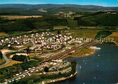 AK / Ansichtskarte Sondern_Biggesee Campingplatz Fliegeraufnahme Sondern Biggesee