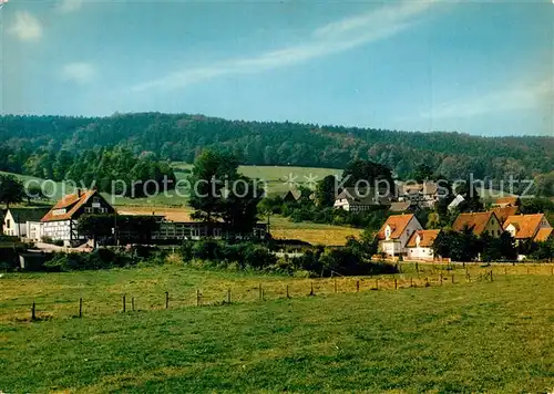 AK / Ansichtskarte Buchhagen Ortsansicht mit Ausflugsgasthaus Mittendorf Buchhagen