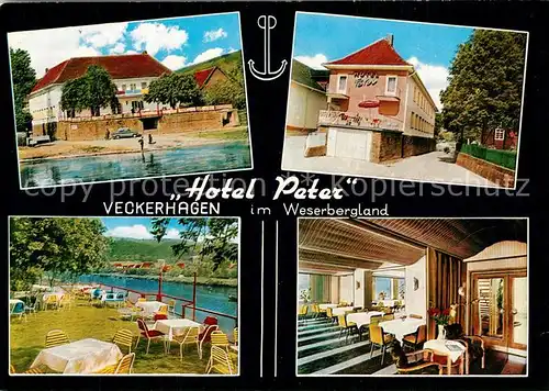 AK / Ansichtskarte Veckerhagen Hotel Peter Restaurant Terrasse Veckerhagen