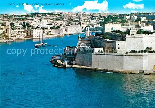 AK / Ansichtskarte Valetta Fliegeraufnahme St. Angelo Grand Harbour Valetta