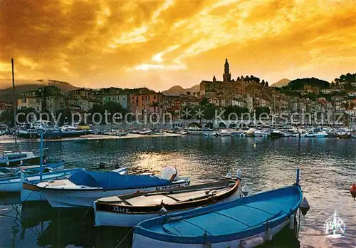 AK / Ansichtskarte Menton_Alpes_Maritimes Hafen Vieille Ville Menton_Alpes_Maritimes