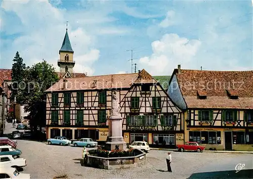 AK / Ansichtskarte Ribeauville_Haut_Rhin_Elsass Place de la Sinne Fachwerk Ribeauville_Haut