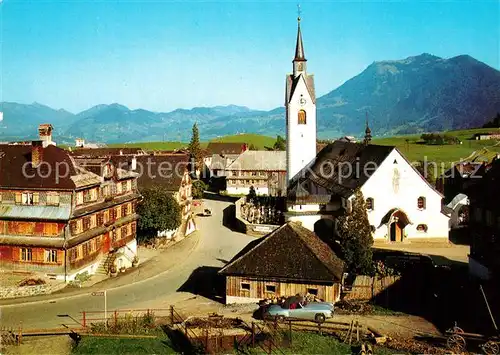 AK / Ansichtskarte Schwarzenberg_Vorarlberg Kirchenpartie Bregenzerwald Schwarzenberg Vorarlberg