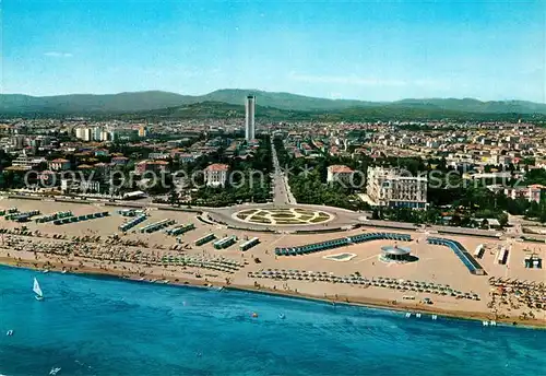 AK / Ansichtskarte Rimini Fliegeraufnahme mit Strand Rimini