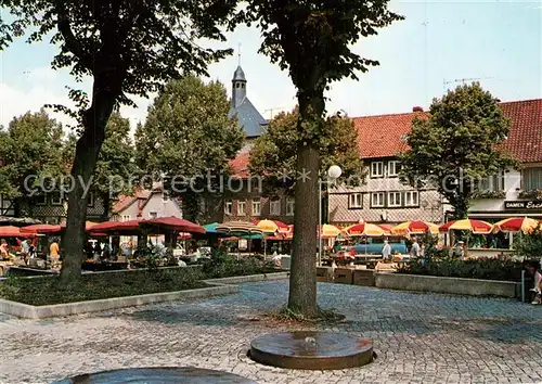 AK / Ansichtskarte Bad_Salzgitter Marktplatz Strassencafes Bad_Salzgitter