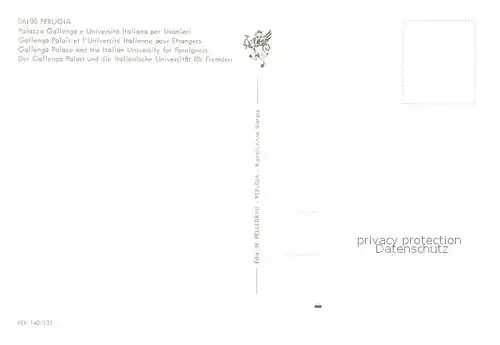 AK / Ansichtskarte Perugia Palazzo Gallengo e Universit? Italiano Perugia