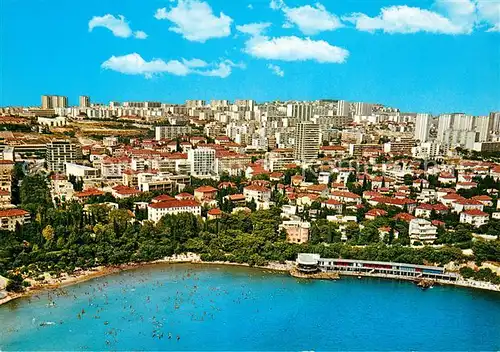 AK / Ansichtskarte Split_Spalato Fliegeraufnahme mit Strand Split_Spalato