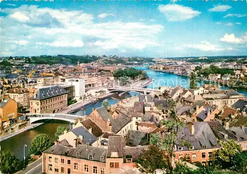 AK / Ansichtskarte Namur_sur_Meuse Fliegeraufnahme Sambre et Meuse Namur_sur_Meuse