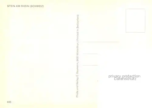 AK / Ansichtskarte Stein_Rhein alte bemalte H?user Stein Rhein