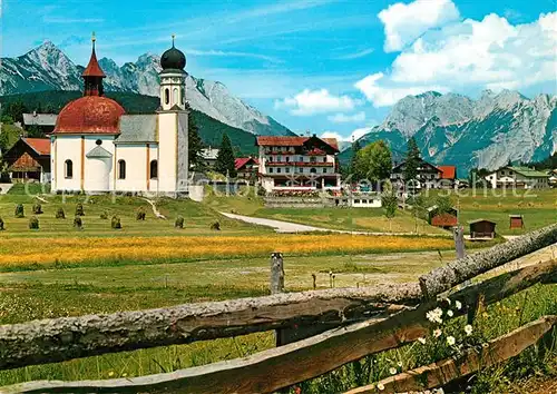 AK / Ansichtskarte Seefeld_Tirol gegen Wetterstein und Karwendel Seefeld Tirol