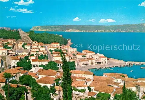 AK / Ansichtskarte Pylos_Pilos_Greece Fliegeraufnahme mit Hafen 