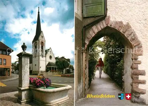 AK / Ansichtskarte Rheinfelden_AG Tor Brunnen Kirche Rheinfelden AG
