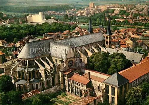 AK / Ansichtskarte Reims_Champagne_Ardenne Fliegeraufnahme Abside Basilique Saint Remi Reims_Champagne_Ardenne