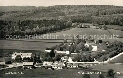 Mayerling_Baden Panorama mit Blick zum alten Jagdschloss Mayerling_Baden