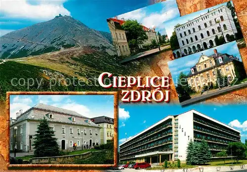 Cieplice_Slaskie_Zdroj Teilansichten Gebaeude Hotel Berge Cieplice_Slaskie_Zdroj