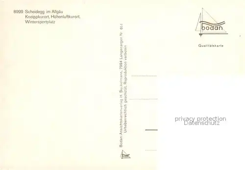 Scheidegg_Allgaeu Panorama Kath St Gallus Kirche Scheidegger Wasserfaelle Kneipp Denkmal Scheidegg Allgaeu