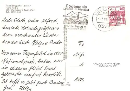 Waldhaeuser_Neuschoenau Hotel Berggasthof Lusen Waldhaeuser Neuschoenau