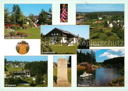 Steinbach_Kronach An der Wasserscheide Freizeitzentrum OT Bahnhof Gedenkstein oelschnitzsee Steinbach Kronach