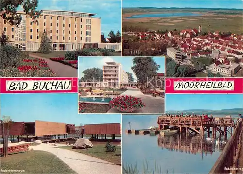 Bad_Buchau_Federsee Sanatorium Panorama Federseemuseum Seebruecke Bad_Buchau_Federsee