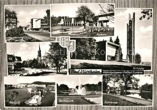 Bad_Duerrheim Hauptstrasse Kurhaus Kath Kirche Ev Kirche Minigolf Kurpark Salinersee Bad_Duerrheim