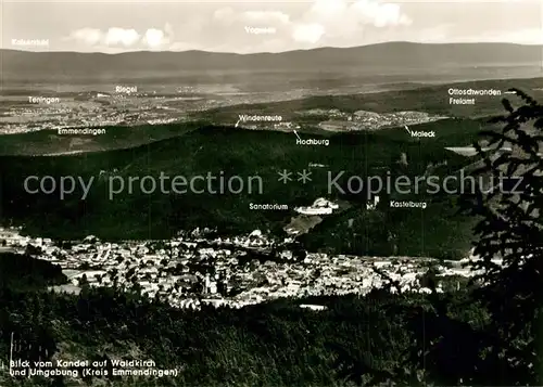 Waldkirch_Breisgau Umgebung mit Blick vom Kandel  Waldkirch Breisgau