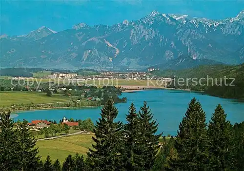 Weissensee_Fuessen Panorama mit Tegelberg Weissensee Fuessen