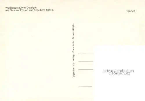 Weissensee_Fuessen Panorama mit Tegelberg Weissensee Fuessen