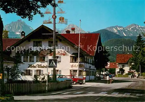 Schwangau mit Gehrenspitze Koellespitze und Schlicke Schwangau