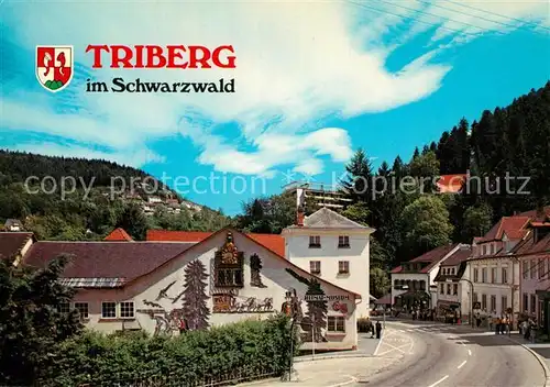 Triberg_Schwarzwald Ortspartie Triberg Schwarzwald