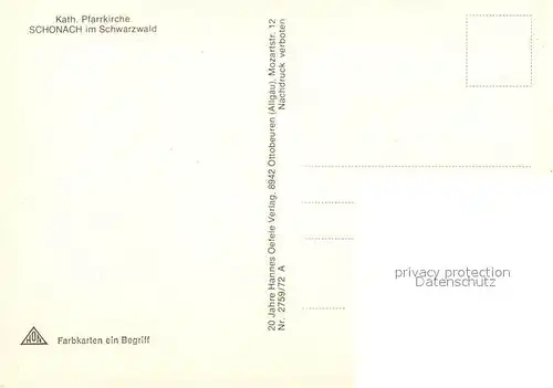 Schonach_Schwarzwald Kath Pfarrkirche Schonach Schwarzwald