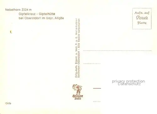 Nebelhorn Gipfelkreuz Gipfelhuette Nebelhorn