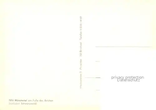 Muenstertal_Schwarzwald Panorama Muenstertal_Schwarzwald