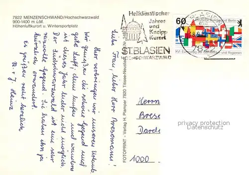 Menzenschwand Panorama Menzenschwand