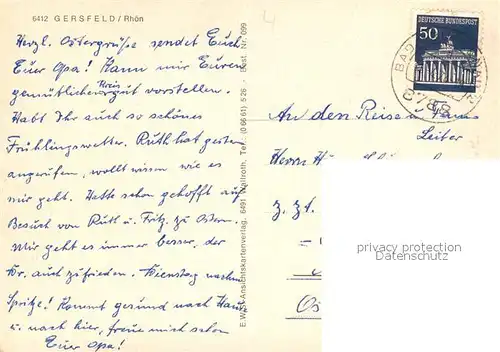 Gersfeld_Rhoen Panorama Gersfeld Rhoen