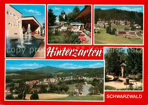 Hinterzarten Springbrunnen Ortsmotiv Panorama Brunnen Hinterzarten