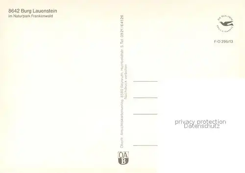 Lauenstein_Oberfranken Burg Lauenstein Lauenstein_Oberfranken