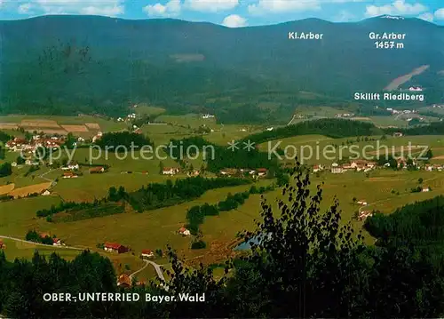 Unterried_Viechtach Panorama mit Oberried Kl und Gr Arber Unterried Viechtach