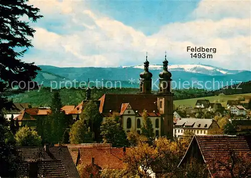 St_Peter_Schwarzwald mit Kirche und Feldbergblick St_Peter_Schwarzwald