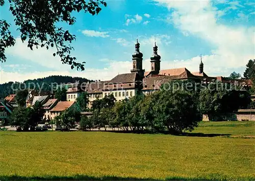 AK / Ansichtskarte St_Peter_Schwarzwald Kloster mit Barockkirche St Peter St_Peter_Schwarzwald