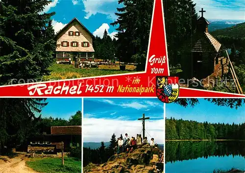 AK / Ansichtskarte Rachel Gasthaus Kapelle Gipfelkreuz Seepartie 