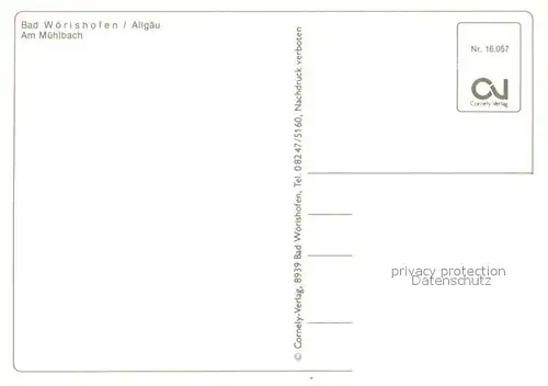 AK / Ansichtskarte Bad_Woerishofen Am Muehlbach Bad_Woerishofen