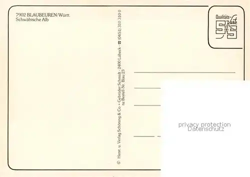 AK / Ansichtskarte Blaubeuren Panorama Blaubeuren