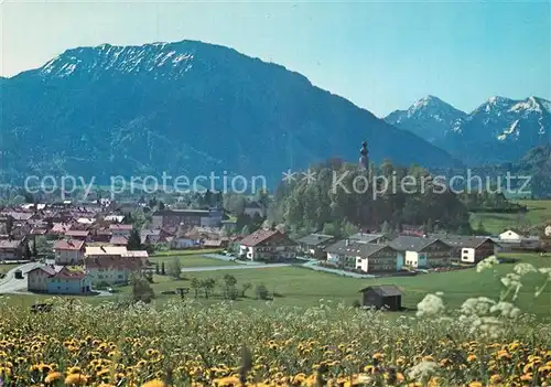 AK / Ansichtskarte Ruhpolding mit Rauschberg und Sonntagshorn Ruhpolding