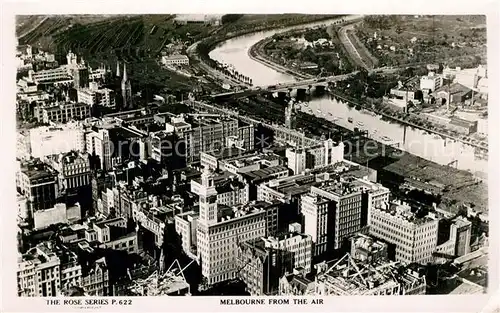 AK / Ansichtskarte Melbourne_Victoria Fliegeraufnahme Melbourne Victoria
