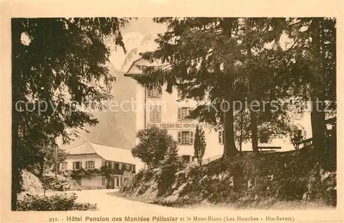 AK / Ansichtskarte Les_Houches Hotel Pension des Montees Pelissier Les_Houches