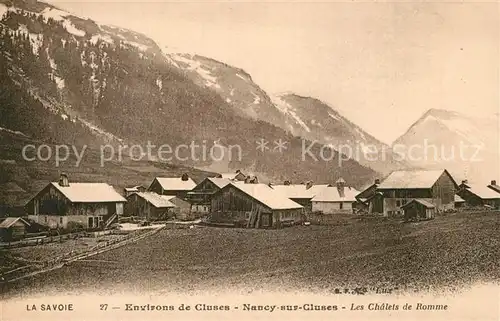 AK / Ansichtskarte Nancy sur Cluses Les Chalets de Romme Nancy sur Cluses